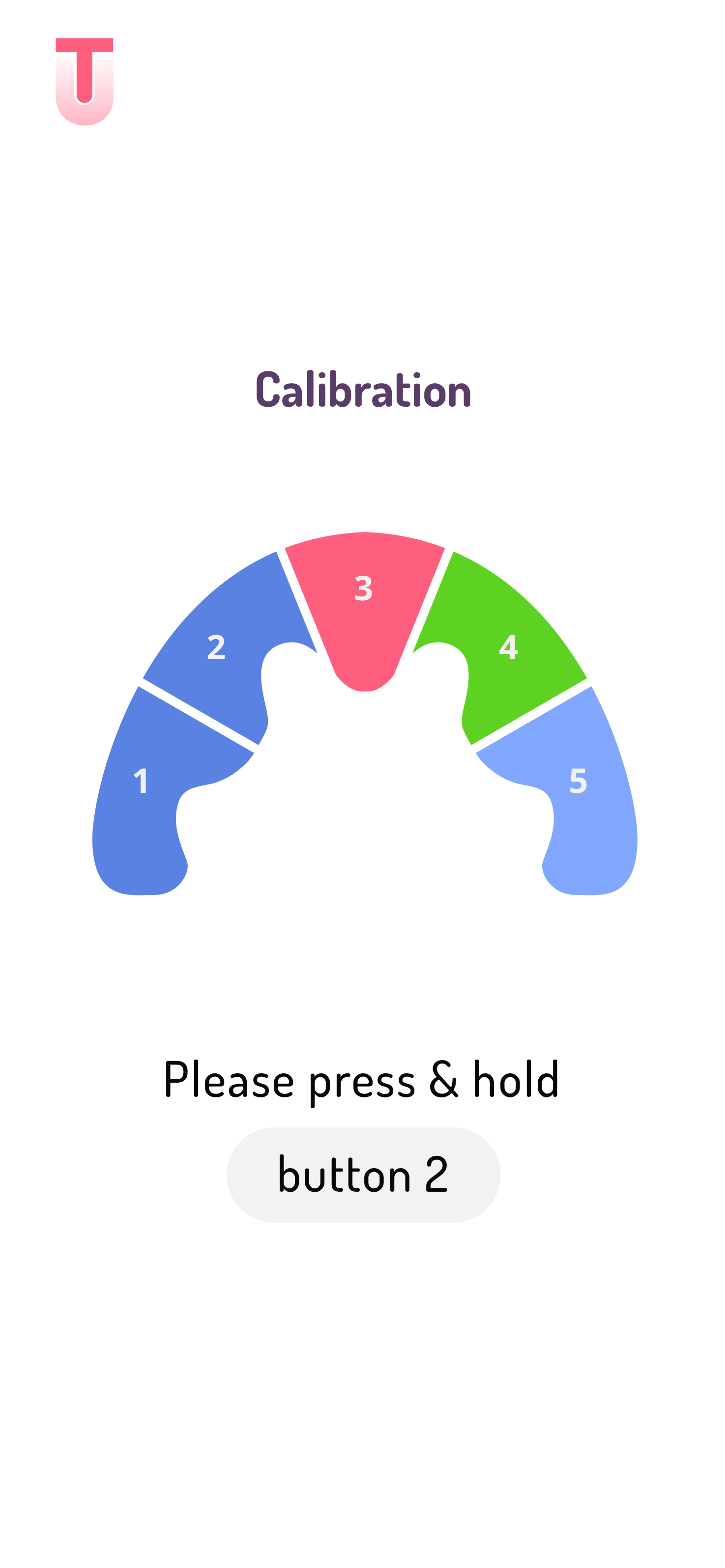 App calibration screen